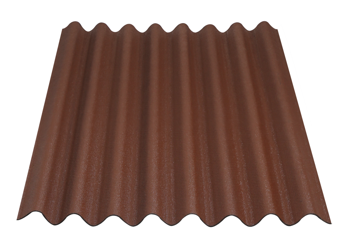 Onduline Easyline bitumen sheet Intense Brown packshot