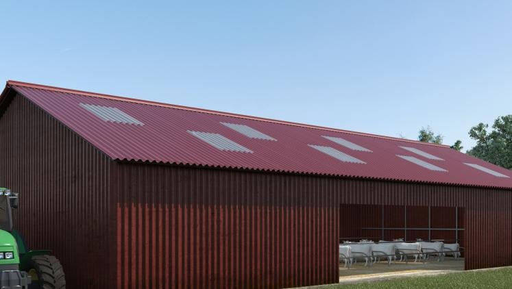 Agricultural building, ONDUCLAIR COLOR